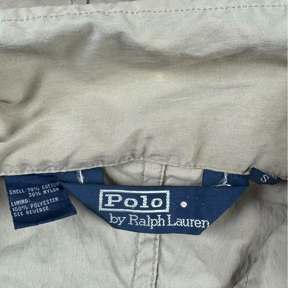 VTG Polo Sport Ralph Lauren Hooded Safari‎ Jacket Men's Small Gorpcore 90s